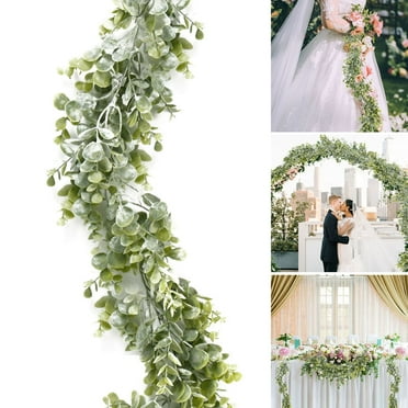Wedding Garland Rattan Artificial Eucalyptus Vivid Centerpieces Home Party Decor Wedding Garland Rattan Artificial Eucalyptus Vivid Centerpieces Home Party Decor